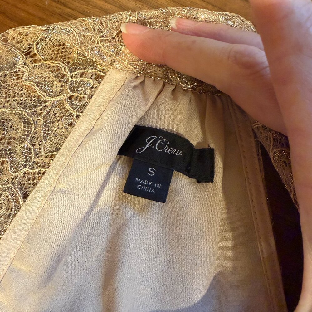 JCrew Lace Halter Top -size S - Picture 3 of 5